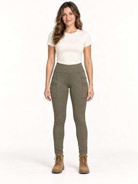 Carhartt Force Utility Leggings Women’s M Tarmac Olive Green Work Pants